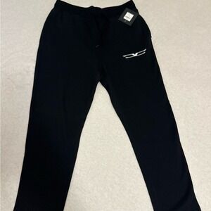 Men's‎ Black Joggers with Wing Logo